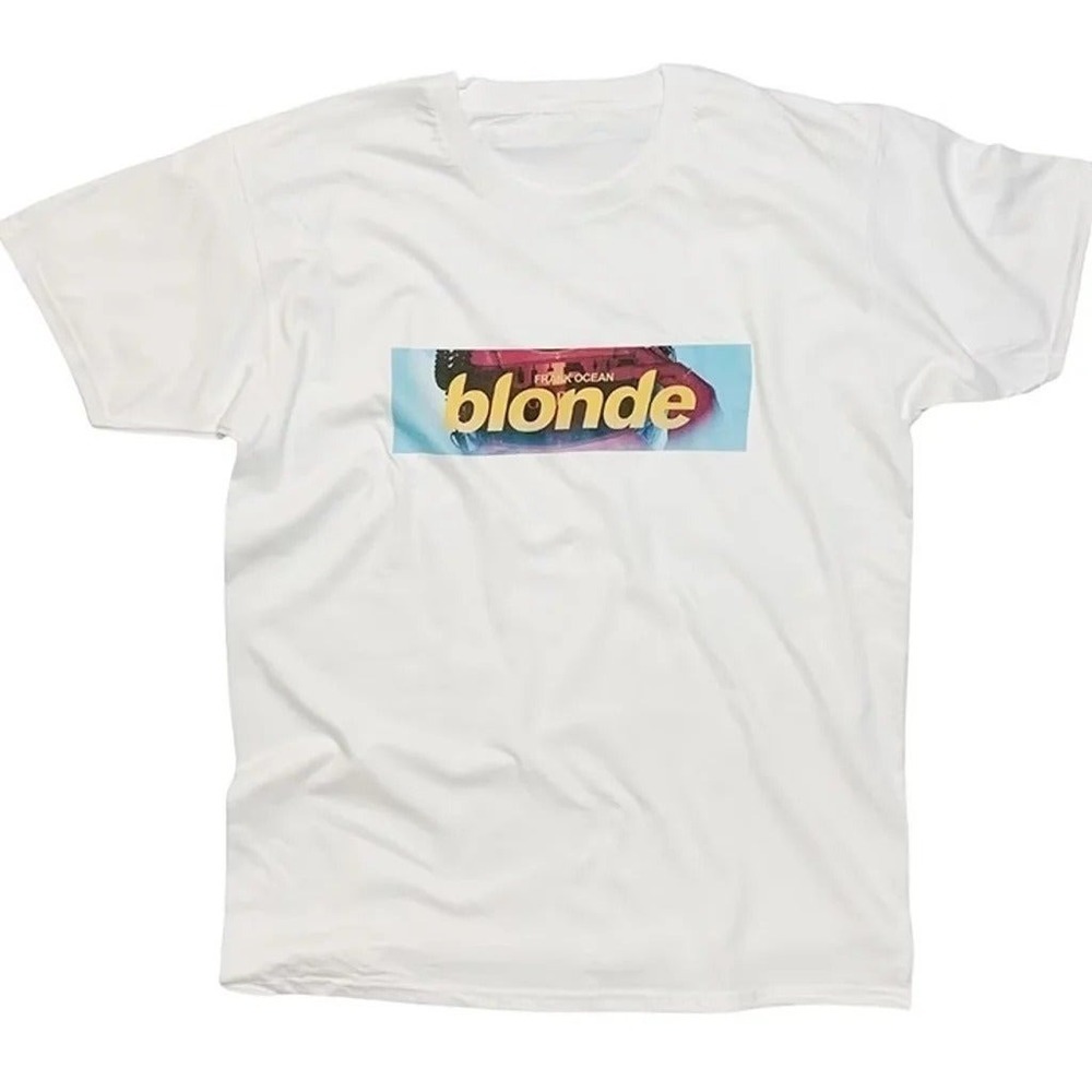 Frank Ocean Blond (Blonde) T-Shirt With Minimalist Box Logo